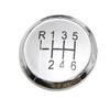 MDSMBK 5/6 Speed Gear Lever Stick Gaiter Boot Cover for VW/Transporter T5 T5.1 Gp 2003-2011 Car Gear Shift Knob-6 Speed Silver view 1