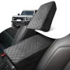 nuoozy Center Console Cover Compatible with Ford Bronco 2021-2025 2/4 Doors, Leather Armrest Cover Lid Protector, Elbow Arm Rest Covering, Anti-Scratch, Black view 1