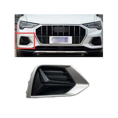 Auto Left Right Side Front Bumper Fog Light Grille Grill Cover Compatible for Audi Q3 2019 2020 2021 2022(Right)