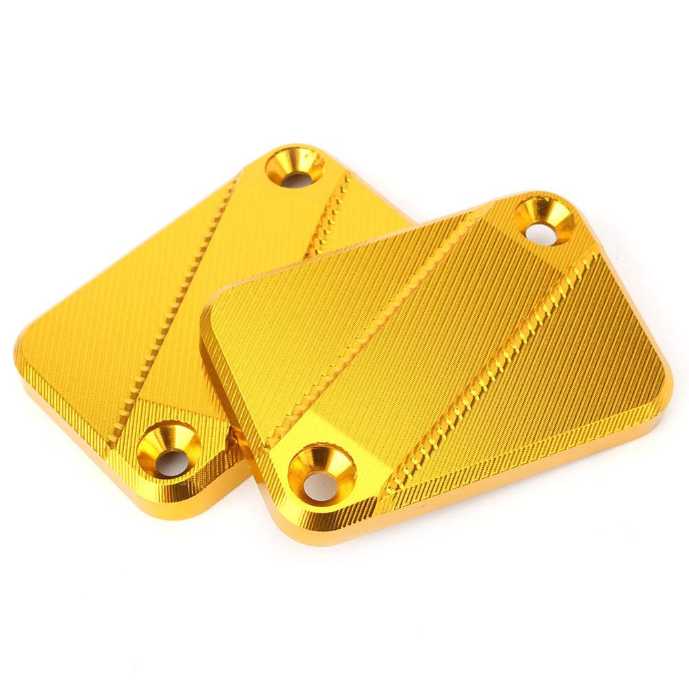 Lirun Motorcycle Front Brake Fluid Reservoir Cap Cover Guard for Yamaha Tricity 125 2014-2017, Tricity 155 2016-2017, Gold