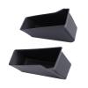 Qiilu 1 Pair Door Handle Armrest Storage Box Pocket, Insert Box Organizer with Anti Slip Pads, Partition Design, Water, Black for Tacoma 2024, Door Handle Armrest Storage Box Pocket view 2