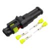 BHUPWZE 10 Sets Kit 2 Pin Way AMP Seal Waterproof Electrical Wire Connector Plug view 2