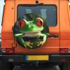 Spare Tire Cover Waterproof Dust-Proof Universal Wheel Tire Cover Cute Frog Camper Tire Cover Protectors Anti-Sun Snow Rain Tire Wheel Protector for Truck SUV Trailer RV 15 inch view 1