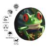 Spare Tire Cover Waterproof Dust-Proof Universal Wheel Tire Cover Cute Frog Camper Tire Cover Protectors Anti-Sun Snow Rain Tire Wheel Protector for Truck SUV Trailer RV 15 inch view 3