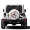 Foruidea Cartoon Unicorn Spare Tire Cover with Backup Camera Hole Wheel Tire Cover Fit Trailer, RV, SUV and Many Vehicle 12inch view 1