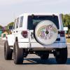 Foruidea Cartoon Unicorn Spare Tire Cover with Backup Camera Hole Wheel Tire Cover Fit Trailer, RV, SUV and Many Vehicle 12inch view 2