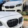 Silver Diamonds Style Upper Racing Grilles For BMW 5-Series F10 F11 F18 2010-2017 528i 535i Front Bumper Grid Grills view 2