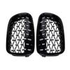 Silver Diamonds Style Upper Racing Grilles For BMW 5-Series F10 F11 F18 2010-2017 528i 535i Front Bumper Grid Grills view 3