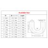 Haturmyko ID 1" (25mm) 180 Degree U Bend Shape Silicone Coupler Hose view 2