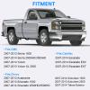 Exterior Door Handle Compatible with 2007-2014 Cadillac Escalade/GMC Sierra Yukon/Chevy Avalanche Silverado Suburban,Replace#22738726,25960522,15915660,80547 Rear Right view 2