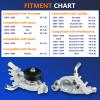 Maxfavor 45005 AW5104 Engine Water Pump with Thermostat for 99-2006 Chevy Silverado/Tahoe/Express, 1999-06 GMC Envoy/Sierra/Yukon XL, 03-06 Cadillac Escalade, Workhorse Saab 4.8 5.3 6.0L Water Pump view 4