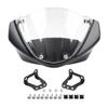 Bacar Front Sport Fairing Windscreen Windshield 1 Pc for Ducati Monster 696 795 796 M1100 All Years Black and Clear view 1