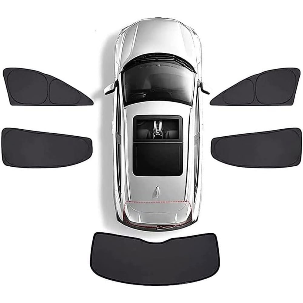 YUFENGLIHAI Car Side Window Sunshades for Hyundai Santa Fe 2006-2012, Auto Front Rear Sunshield Anti-UV Sunshade Privacy Protection Visor Breathable Accessories,D/5 Doors Window