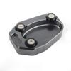 Cnswee6 Motorcycle Aluminum Kickstand Pad Foot Side Stand Extension Pad Support Plate for Kawasaki ZX10R/ ER6N/ ER6F/ ZX6R, Gray view 1