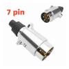 1 Set 7 Pin Trailer Towbar Socket Metal Aluminum Alloy 7 Pole Towing Connectors Adapter for Boats Caravan RV Truck 12V - Trailer Hitches view 2