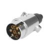 1 Set 7 Pin Trailer Towbar Socket Metal Aluminum Alloy 7 Pole Towing Connectors Adapter for Boats Caravan RV Truck 12V - Trailer Hitches view 3