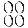 INFINAUTO 70.1mm to 68.1mm Car Wheel Hub Centric Rings Black Polycarbonate Wheels Center Shaft Shock Absorbing Hubrings 4 Pcs view 1