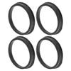 A ABSOPRO 66.1mm to 58.6mm Car Wheel Hub Centric Rings Black Polycarbonate Wheels Center Shaft Shock Absorbing Hubrings 4 Pcs view 1