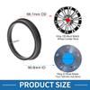 A ABSOPRO 66.1mm to 58.6mm Car Wheel Hub Centric Rings Black Polycarbonate Wheels Center Shaft Shock Absorbing Hubrings 4 Pcs view 3