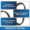 A ABSOPRO 66.1mm to 58.6mm Car Wheel Hub Centric Rings Black Polycarbonate Wheels Center Shaft Shock Absorbing Hubrings 4 Pcs view 4