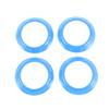 REPAIROCK 4 Pcs AC Vent Dashboard Decoration Rings for Jeep Wrangler JK JKU 2011-2017 Air Conditioner Air Outlet Vent Cover Ring ABS Light Blue view 1