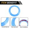 REPAIROCK 4 Pcs AC Vent Dashboard Decoration Rings for Jeep Wrangler JK JKU 2011-2017 Air Conditioner Air Outlet Vent Cover Ring ABS Light Blue view 4