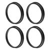 INFINAUTO 71.1mm to 63.4mm Car Wheel Hub Centric Rings Black Polycarbonate Wheels Center Shaft Shock Absorbing Hubrings 4 Pcs view 1