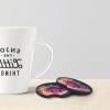 Car Cup Holder Coasters Set of 2 Universal Auto Non Slip Insert Coaster Cute Car Assecories for Women Men Beautiful Rose Car Cup Mat with A Finger Notch for Most Car Interior view 3