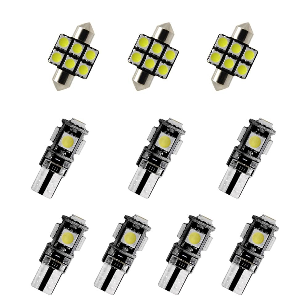8X-SPEED 10PCS Led Interior Light Bulb 5050 Chip For Honda Odyssey MK5 2018present Done Read Glove Box Trunk Vanity Mirror Sun Visor Light