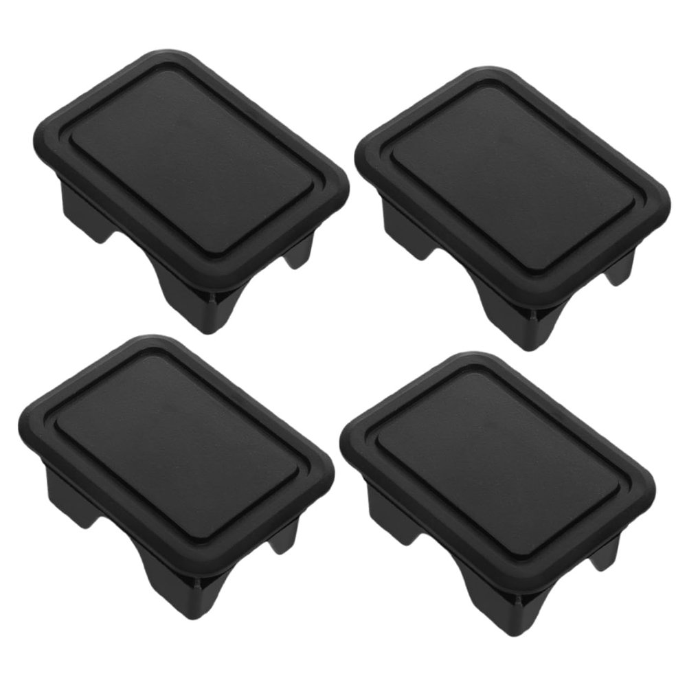 OUNONA 4pcs Stake Pocket Covers for Truck Bed Durable Hole Plugs Compatible with Ram Weather-Resistant Protection for Truck Bed Rail Easy to Install