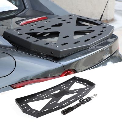 Modular Luggage Rack on car Trunk lid Compatible with Mazda MX-5 NC RF Miata 2016-2023 Car Trunk Lid Storage Mounted, Aluminum Alloy Organizer