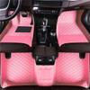 NYWXCFF Custom Car Floor Mats Fit for Ford Explorer 2011-2026 Non-Slip Waterproof All Weather Protection Luxury Leather Floor Liners Full Coverage Car Interior Accessories (3D Pink) view 1