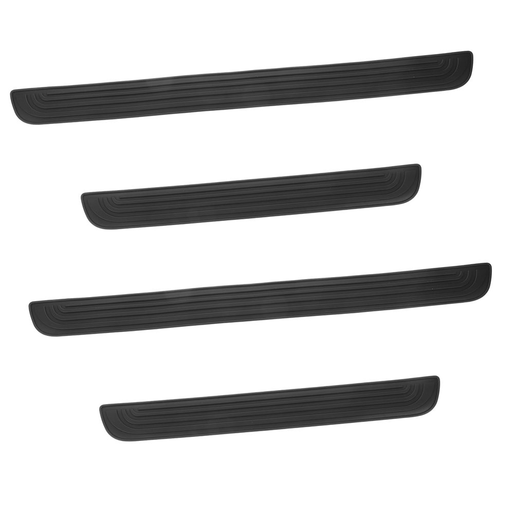 PLAFOPE 4pcs Car Door Sill Plate Protectors Installation for Scratch and Scuff Fit for Vehicles