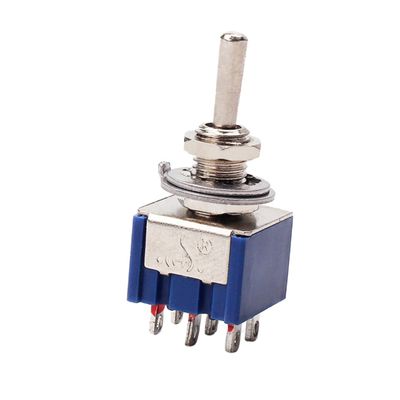 GLEAVI 6-Pin Mini Toggle Switch Position On/Off/On Metal Construction for Guitar Pickup Selector or DIY Projects