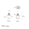 GLEAVI 6-Pin Mini Toggle Switch Position On/Off/On Metal Construction for Guitar Pickup Selector or DIY Projects view 2