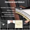 BYXN Car Seat Cover for Nissan Frontier 1998-2026,Driver's Seat Covers,Hard-Wearing Nappa Leather Seat Cover,Non-Slip Leather Seat Covers(Standard 2 Seat/Black&Brown) view 3