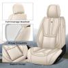 BYXN Car Seat Covers for Nissan Maxima 1999-2023 Full Seat Cover-Beige view 2
