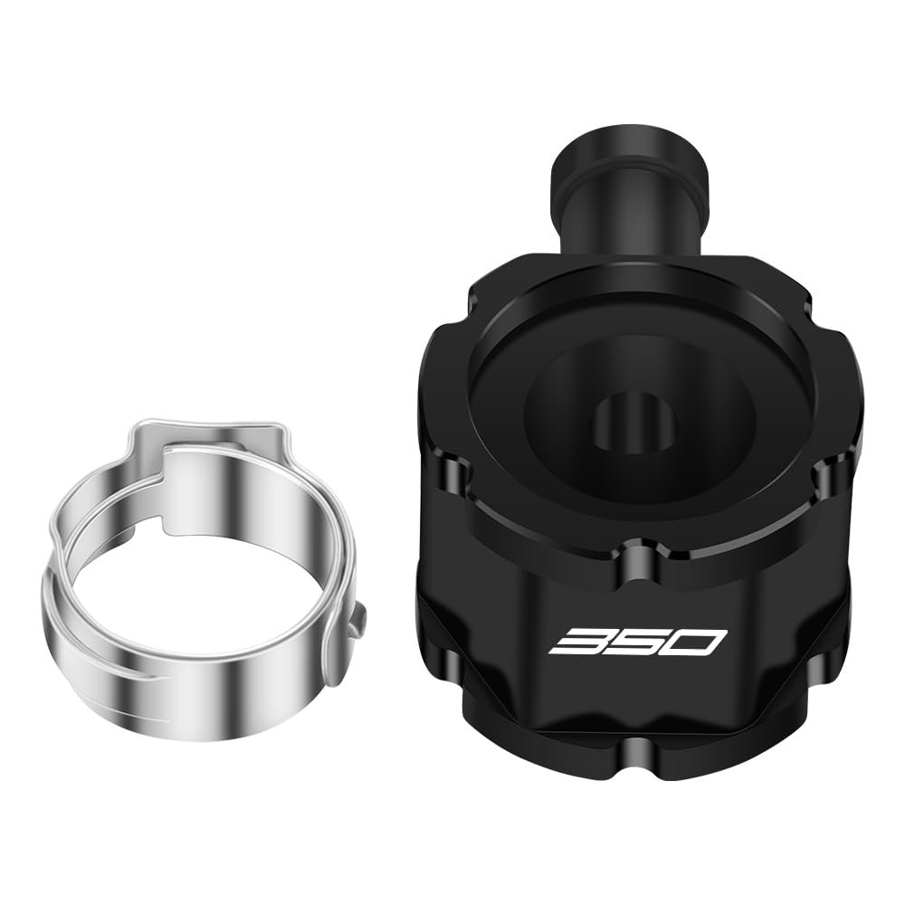 MotHeart Fuel Tank Connector Pro Kit For 350 EXC-F 2020-2023 Fuel Line Coupler Motorcycle CNC Connector Fuel System Parts 350 exc-f Accessories (Black)