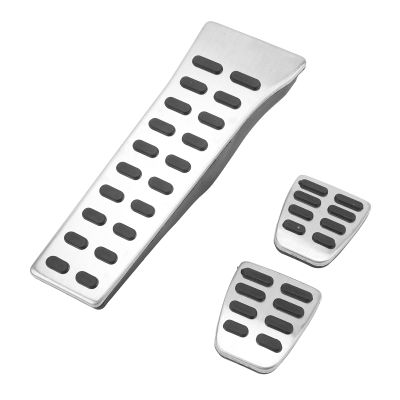 Gonetre Gas Brake Accelerator Pedal Cover Stainless Steel Anti Slip Foot Pedal Pads Replacement for hyu ndai Tucson Sonata Santa Fe (MT)