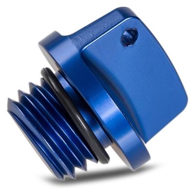 CNC Aluminum Oil Cap Screw Universal Modified Motorcycle Oil Cap Accessory Compatible with CRF150R TRX450R/RX CRF1000L CB500F VTR1000F X-4(Blue)