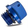 CNC Aluminum Oil Cap Screw Universal Modified Motorcycle Oil Cap Accessory Compatible with CRF150R TRX450R/RX CRF1000L CB500F VTR1000F X-4(Blue) view 1