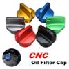CNC Aluminum Oil Cap Screw Universal Modified Motorcycle Oil Cap Accessory Compatible with CRF150R TRX450R/RX CRF1000L CB500F VTR1000F X-4(Blue) view 2