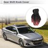 RATCHROLL 1 Pc Universal Gear Shift Knob Cover Automotive Manual Stick Shifting Handle Protector Flower Hoodie Style Black,Red Polyester view 2