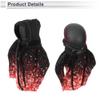 RATCHROLL 1 Pc Universal Gear Shift Knob Cover Automotive Manual Stick Shifting Handle Protector Flower Hoodie Style Black,Red Polyester view 4