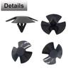 50pcs Hood Insulation Retainers with Fastener Remover - for Chrysler, Jeep, Dodge, Ram - Replace OEM 4878883AA LH LHS Nylon Clip (Black) view 3