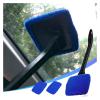 Carbon Brush Car Window Cleaner Brush Kit Windshield Cleaning Wash Microfiber Towel Brush with Long Handles Tools Set for Car Accessories(1Pcs-Blue Brush) view 2
