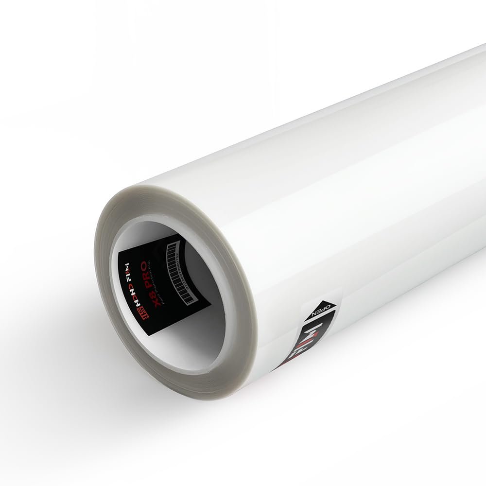 HOHOFILM Clear Glossy Finish PPF Car Paint Protection Film TPU Hydrophobic PPF Self Healing Wrapping Film (6.5mil Thick, 5FTX20FT)
