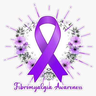 Magnet Fibromyalgia Awareness Magnetic Vinyl Sticker 5"