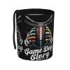 ayvcxui Game Day Glory Football Car Trash Can Portable Hanging Trash Cans Collapsible Car Garbage Bin Fit Cars Truck view 1