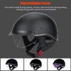 German Style Bluetooth Motorcycle Half Helmet Scooter Open Face Helmet DOT Approved Built-in Speaker Headset Microphone with Retractable Visor, with Adjustable Quick Release Buckle view 2